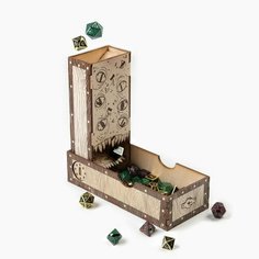 Время игры Башня для бросания кубиков D&D "Мимик", 20 х 8.5 х 5 см