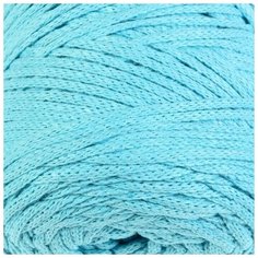Пряжа "Macrame Cotton" 20% полиэстер, 80% хлопок 225м/250гр (763 лазурный) Yarn Art
