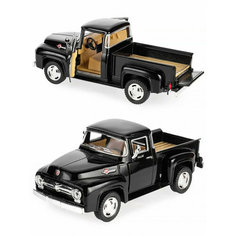 Металлическая машинка Kinsmart 1:38 «1956 Ford F-100 Pickup» инерционная, чёрная KT5385D-4