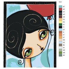 Картина по номерам Т311 "Кукла Лера" 40х50 Brushes Paints