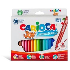 Фломастеры 36 цветов Carioca Joy 2.6 мм, в картонной коробке