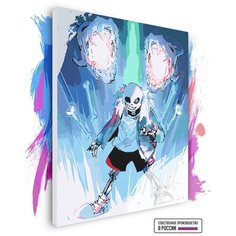 Картина по номерам на холсте Undertale Sans, 40 х 50 см Красиво Красим