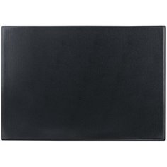 BRAUBERG Коврик-подкладка настольный для письма (590х380 мм), с прозрачным карманом, черный, brauberg, 236774