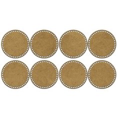 Комплект из 8-ми донышек для создания корзин из ХДФ "Круг диаметром 18см" Деревяшкино