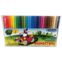 Centropen Фломастеры 30 цветов, Centropen Пингвины 7790/30