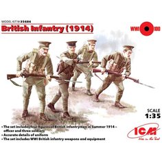 Сборные фигурки ICM Британская пехота 1914 (35684) 1:35
