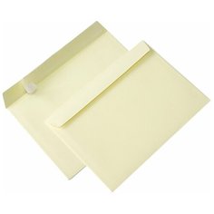 Конверты кремовые C5 162x229, 120г/м2, лента, 100 штук