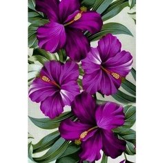Алмазная мозаика Тропические цветы 40x50 см. Molly