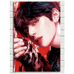 Картина по номерам Музыка BTS (Джимин, Шуга, Намджун) - 8343 В 60x40