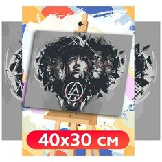 Картина по номерам Музыка Linkin Park Линкин Парк Честер Беннингтон - 6386 Г 30x40