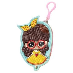 Набор для создания кошелька / Монетница из страз / детская сумочка из страз / девочка в желтом платье Noname