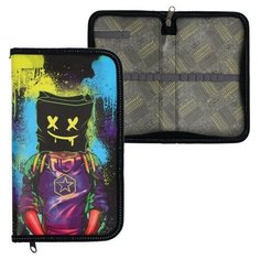 Пенал 1 секция, 115 х 205 х 30 мм, Calligrata "Маска", ламинированный картон