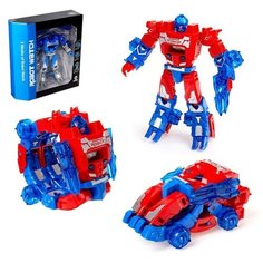 Робот «Часы», трансформируется в робота и машинку, цвет красный нет бренда