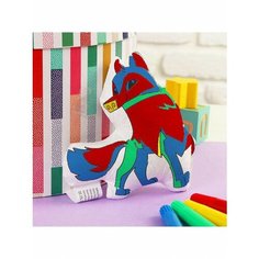 Игрушка-раскраска «Собачка»(без маркеров) в пакете Школа талантов