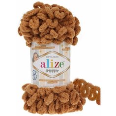 Пряжа Alize puffy 179 светло-коричневый 1 шт./100 гр.