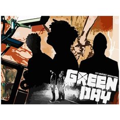 Картина по номерам на холсте Музыка Green Day Билли Джо Армстронг - 7703 Г 30x40