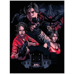 Картина по номерам на холсте Игра Обитель Зла - 6236 В 30x40