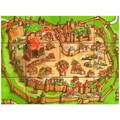 Картина по номерам на холсте настольная игра Carcassonne Каркассон - 6964 Г 30x40