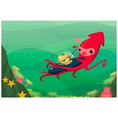 Картина по номерам на холсте Мультфильм Октонавты - 7248 Г 60x40