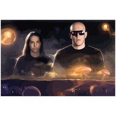 Картина по номерам на холсте Infected Mushroom - 3