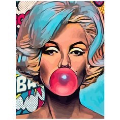 Картина по номерам на холсте Поп арт портет Мэрилин Монро 5655 30x40