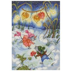 Набор для вышивания "Вальс на коньках", 30x22 см, МП-студия М.П.Студия