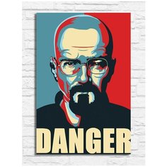 Картина по номерам на холсте Сериал Во все тяжкие Breaking Bad Уолтер Уайт - 6407 В 20x30