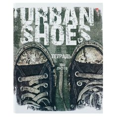 Тетрадь на кольцах, 160 листов в клетку "Кеды urban", твердая обложка, глянцевая ламинация, со сменным блоком Альт