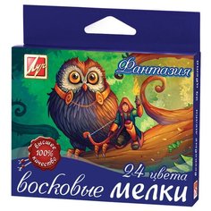 Мелки восковые Луч Фантазия масл. круглые 24цв 25С 1521-08
