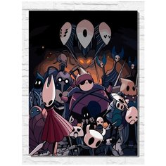 Картина по номерам на холсте Игра Hollow knight (PS 5, PS 4, PS 3, Xbox 360, Xbox ONE, PC, ios) - 9436 В 30x40