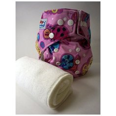 Babyland Многоразовый подгузник +вкладыш. 3-15 кг. Божья коровка