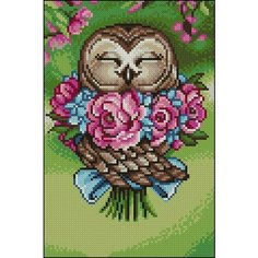 Алмазная мозаика Цветочные объятия 20x30 см. Алмазное хобби