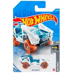 Машинка Hot Wheels коллекционная (оригинал) BOT WHEELS белый/синий