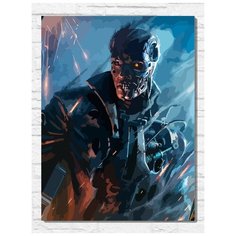 Картина по номерам на холсте игра Terminator Resistance Enhanced (PS, Xbox, PC, Switch) - 11181 В 30x40