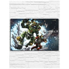Картина по номерам на холсте игра Titanfall 2 (PS, Xbox, PC, Switch) - 9991 Г 60x40