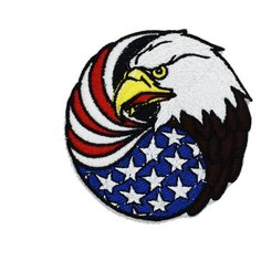 Шеврон, нашивка, патч, Орёл . Размер 75x75 мм. Мега Принт