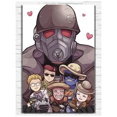 Картина по номерам на холсте игра Fallout New Vegas (PS, Xbox, PC, Switch) - 9699 В 60x40