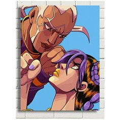 Картина по номерам Аниме JoJo ДжоДжо Джолин Куджо - 7631 В 30x40