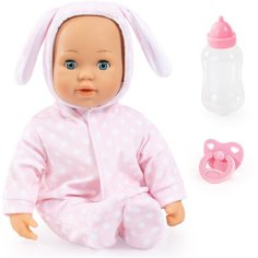 Интерактивная кукла Bayer Анна 38 см (в светло-розовом комбинезоне в горошек) 93822AA