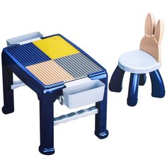 Игровой набор для сборки конструктора (стол+стул), в коробке S+S Toys