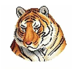 Набор для вышивания Сделано с любовью "Хозяин Тайги" 14x18 см, Тигры Животные