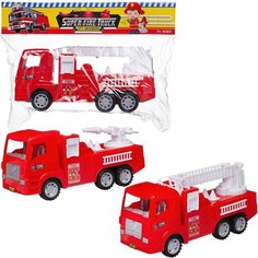 Машинка Строительная техника. Пожарная машина, в пакете - Junfa Toys [WC-13889]