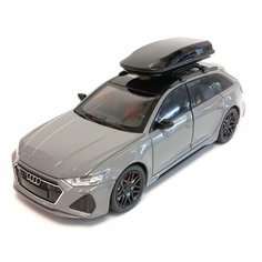 Машинка Audi RS 6 со съемным автобоксом на крыше, металлическая 1:24, с клаксоном, свет, звук MSN Trading Limited