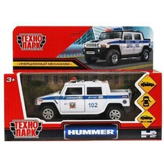 Машина металл hummer h2 pickup полиция 12 см, инерция, Технопарк