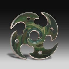 --- Сувенир деревянный нож сюрикен "Хакки", 8см