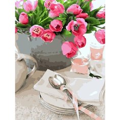 Картина по номерам Тюльпаны к празднику 40х50 см Hobby Home