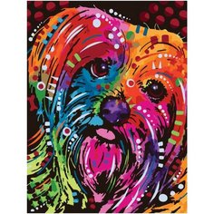Картина по номерам Радужная собака 40х50 см Hobby Home