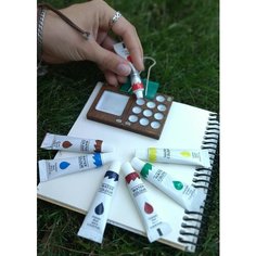 Деревянная мини палитра для красок размер 8х5,5см. Alex Stile