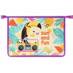 Папка для тетрадей на молнии А4 Тукан-меломан Prof-Press ПТ-9550 Проф Пресс