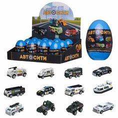 Машинка Abtoys Спецтехника Полицейские машины 1:64 (в яйце) C-00507/1